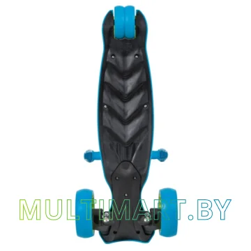 Самокат Novatrack RainBow Pro Button 120PROB.RAINBOW.BL20 (голубой, 2020) картинка 6